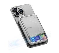 sharge ICEMAG 2 MagSafe Power Bank 15 W Qi2 Chargeur Portable magnétique avec Refroidissement Actif 10 000 mAh avec Support Pliable Transparent, Compatible avec iPhone 17/16/15/14