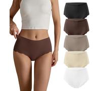 SHARICCA Culotte sans Couture Femme - Taille Haute Elasticité Invisible Slips Confort Respirant Sport Culottes Grande Taille