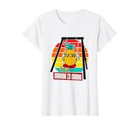Sharing is Caring Swinger Ananas on A Swing Swing Fun T-Shirt Graphique avec Valeur, Femme, Blanc, L