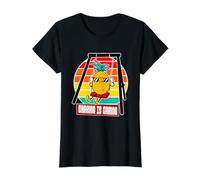 Sharing is Caring Swinger Ananas on A Swing Swing Fun T-Shirt Graphique avec Valeur, Femme, Noir, XS