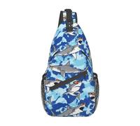 Shark-7, Sac à Dos Pectoral pour Gym et Cyclisme, Design Requin.