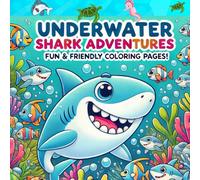 Shark Adventures: A Coloring Book for Kids: Adventures of the underwater world Coloring Fun for Ages 3-8