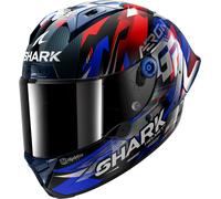 Shark Aeron-GP FIM Racing #1 Zarco Victory 2025, casque intégral S Carbone/Bleu/Argent/Rouge Carbone/Bleu/Argent/Rouge