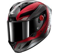 SHARK Casque intégral Aeron Mekarium ECE Carbon Noir/Rouge/Argent Taille M