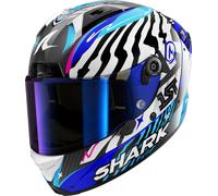 SHARK Casque intégral Aeron Speed-Fancy Carbon Noir/Blanc/Bleu L