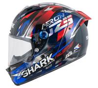 SHARK Casque moto Aeron Zarco GP de France Carbone Bleu Chrome M