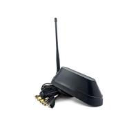 Shark Antenne de Toit Noire 8 en 1 (5G/4G/WLAN/GPS/DAB+, Câble de 1 m)