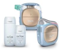 Shark-Audio Appareil visage FacialPro Glow+ DePuffi 3-en-1 (nettoyant/hydratant/resculptant) Bleu