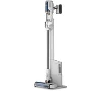 Shark Clean & Empty, aspirateur sans fil, vidage automatique, aspirateur anti-emmêlement avec accessoires pour animaux et suceur plat, autonomie 40 min, station de chargement, blanc/bleu, BU3521EU