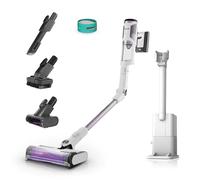 Shark Aspirateur Detect Clean & Empty sans fil, aspiration puissante avec détection de saleté, base auto-vidante 2 L, 60 min, antiemmêlement, animaux, brosse multisurface, suceur plat, blanc IW3613EUT