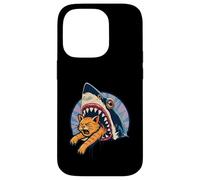 Shark Attacks Mangeant Chat Prédateur Océan Animal Marine Danger Coque pour iPhone 14 Pro