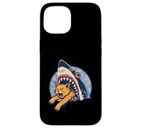 Shark Attacks Mangeant Chat Prédateur Océan Animal Marine Danger Coque pour iPhone 15