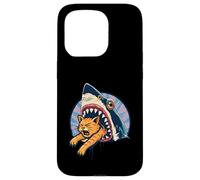 Shark Attacks Mangeant Chat Prédateur Océan Animal Marine Danger Coque pour iPhone 15 Pro