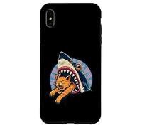 Shark Attacks Mangeant Chat Prédateur Océan Animal Marine Danger Coque pour iPhone XS Max