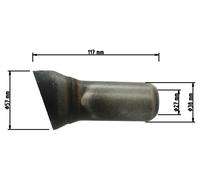 Shark Auspuff dB-killer de rechange au Shark DSX-10 ROUND