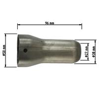 Shark Auspuff dB-killer de rechange au Shark DSX-10 SQUARE
