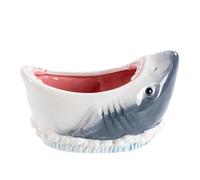 Shark Bol de rangement | Bol à pop-corn à bonbons mignon - Bol décoratif polyvalent pour cuisine, salon, table d'entrée, décoration de fête