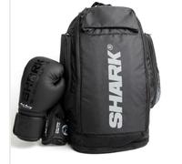 SHARK BOXING Elite Bag Sac à dos de boxe pour homme de qualité supérieure, grande capacité, compartiments multiples + base renforcée, sac à dos MMA Muay Thai Kickboxing Built for Fighters Marque