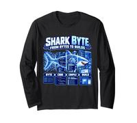 Shark Byte de octets à Construire Coding Computer Science Tech Manche Longue