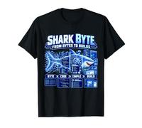 Shark Byte de octets à Construire Coding Computer Science Tech T-Shirt Graphique avec Valeur