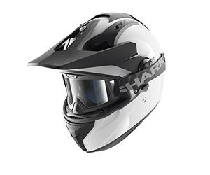 SHARK Casque Cross Explore-R, Blanc noir, Taille L