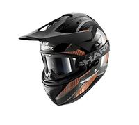SHARK Casque Cross Explore-R Peka, Noir anthracite orange, Taille M
