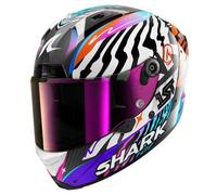 SHARK Casque intégral Aeron Speed-Fancy Noir/Blanc/Orange XS