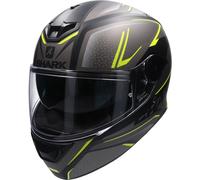 SHARK casque intégral D-SKWAL 2 DAVEN noir-gris-jaune mat XS
