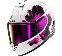 SHARK, Casque intégral moto D-SWKAL 3 MAYFER, White violet anthracite WVA, Taille XS