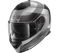 SHARK, Casque intégral moto, Spartan Strad anthracite noir gris, XS