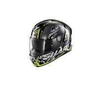 SHARK, Casque intégral Skwal 2 Noxxys noir jaune gris KYS Taille XS