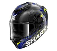SHARK Casque intégral Spartan GT Pro Carbon Speed-Vib L Noir/Gris Foncé/Bleu/Jaune