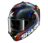 SHARK Casque intégral SPARTAN GT PRO CARBON SPEED-VIB Carbon Bleu Rouge