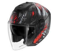 SHARK Casque moto RS Jet Carbon Shaytan Noir / Rouge / Anthracite XS