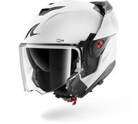 Shark Casque Modulable Lexan - Pinlock 70 P/J - SENA, Taille S | HE8704EWSSS - Casque moto homologué, 2-digit unlock, Shark Easy Fit, écran démontage rapide, CFD, Blanc Argent