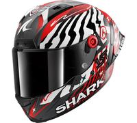 Shark Aeron-GP FIM Racing 02 Speed-Fancy, casque intégral XL Mat Carbone/Blanc/Rouge Mat Carbone/Blanc/Rouge