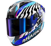 Casque Intégral Shark AERON SPEED-FANCY Carbon White Blue