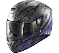 SHARK Casque moto D-SKWAL KANHJI MAT ABK, Anthracite/Bleu, S