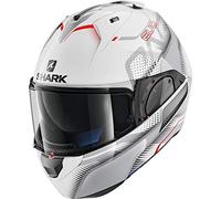 SHARK Casque moto EVO-ONE 2 KEENSER WSR, Blanc/Rouge, XS