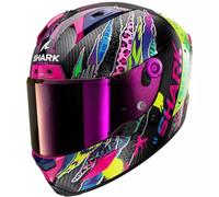 SHARK, Casque Moto Intégral Aeron Fawn Carbon Violet Yellow DVY, S