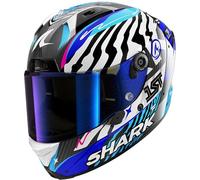 SHARK, Casque Moto Intégral AERON SPEED-FANCY Carbon White Blue DWB, XL