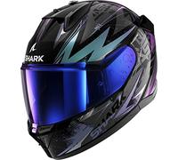 Shark, Casque Moto intégral D-SKWAL 3 Blast-R Noir/Bleu/Violet, XS