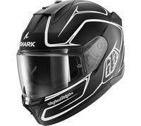 SHARK, Casque Moto Intégral D-SKWAL 3 Drone x Troy Lee Designs Mat Black White KWK