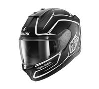 SHARK, Casque Moto Intégral D-SKWAL 3 Drone x Troy Lee Designs Mat Black White KWK, M