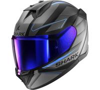 SHARK, Casque Moto intégral D-SKWAL 3 SIZLER Noir / Gris / Bleu, L