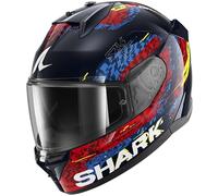SHARK, Casque Moto Intégral D-SKWAL 3 SPEED-VIB Blue Red Blue BRB, XXL
