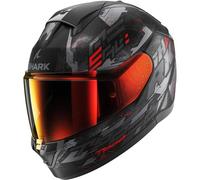 SHARK, Casque Moto intégral RIDILL 2 Molokai Noir / Rouge / Gris KAR, XL