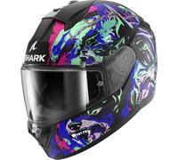 SHARK, Casque Moto Intégral RIDILL 2 Raging Beast Black Violet Green KVG, XS