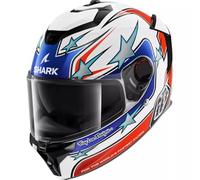 SHARK, Casque Moto Intégral Spartan GT Pro Flagstaff x Troy Lee Designs White Red Blue, M
