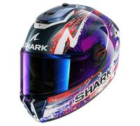 Shark, Casque Moto Intégral Spartan RS Carbon ZARCO Signature Carbon White Violet DWV, XXL